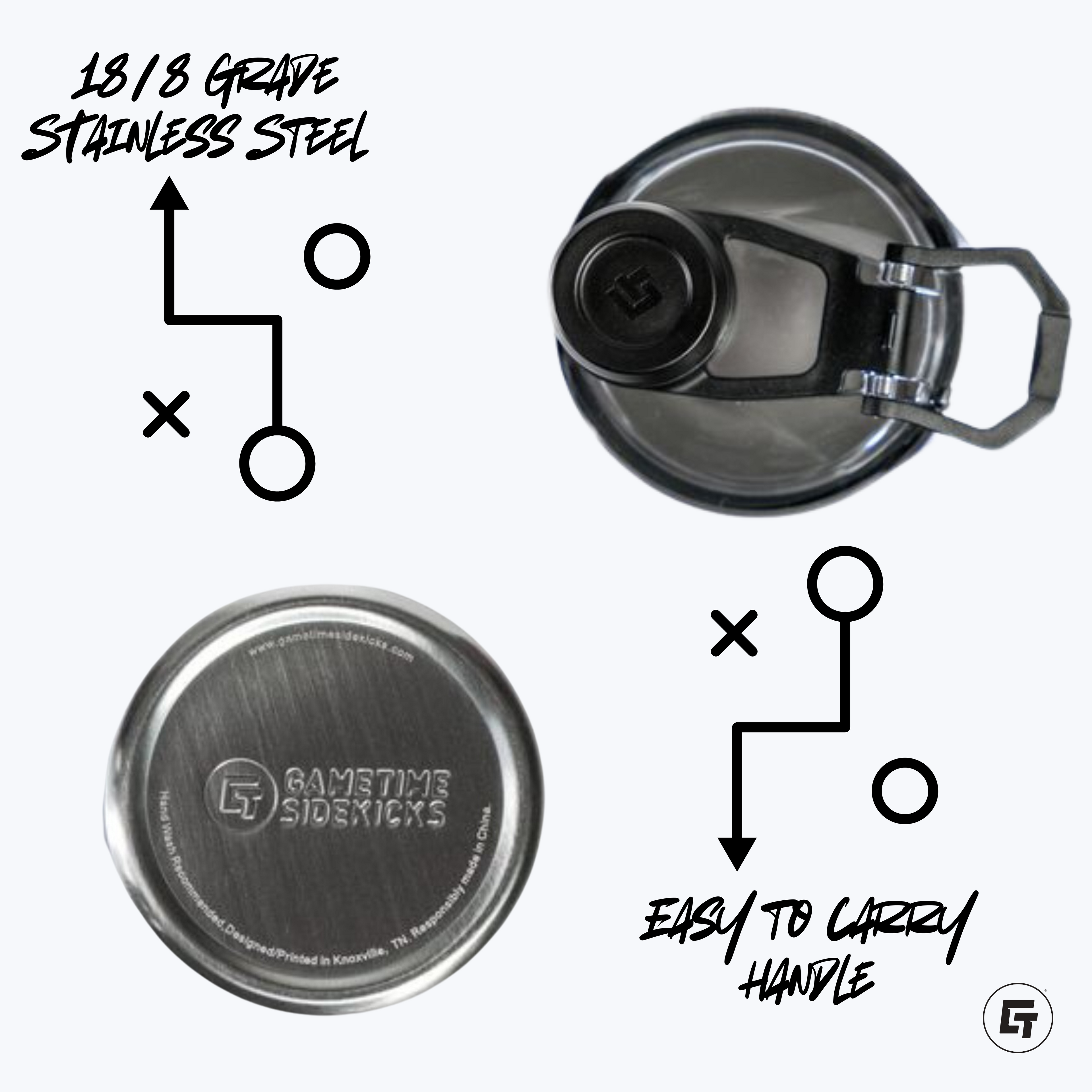 Kentucky Kernels White Shaker Bottle