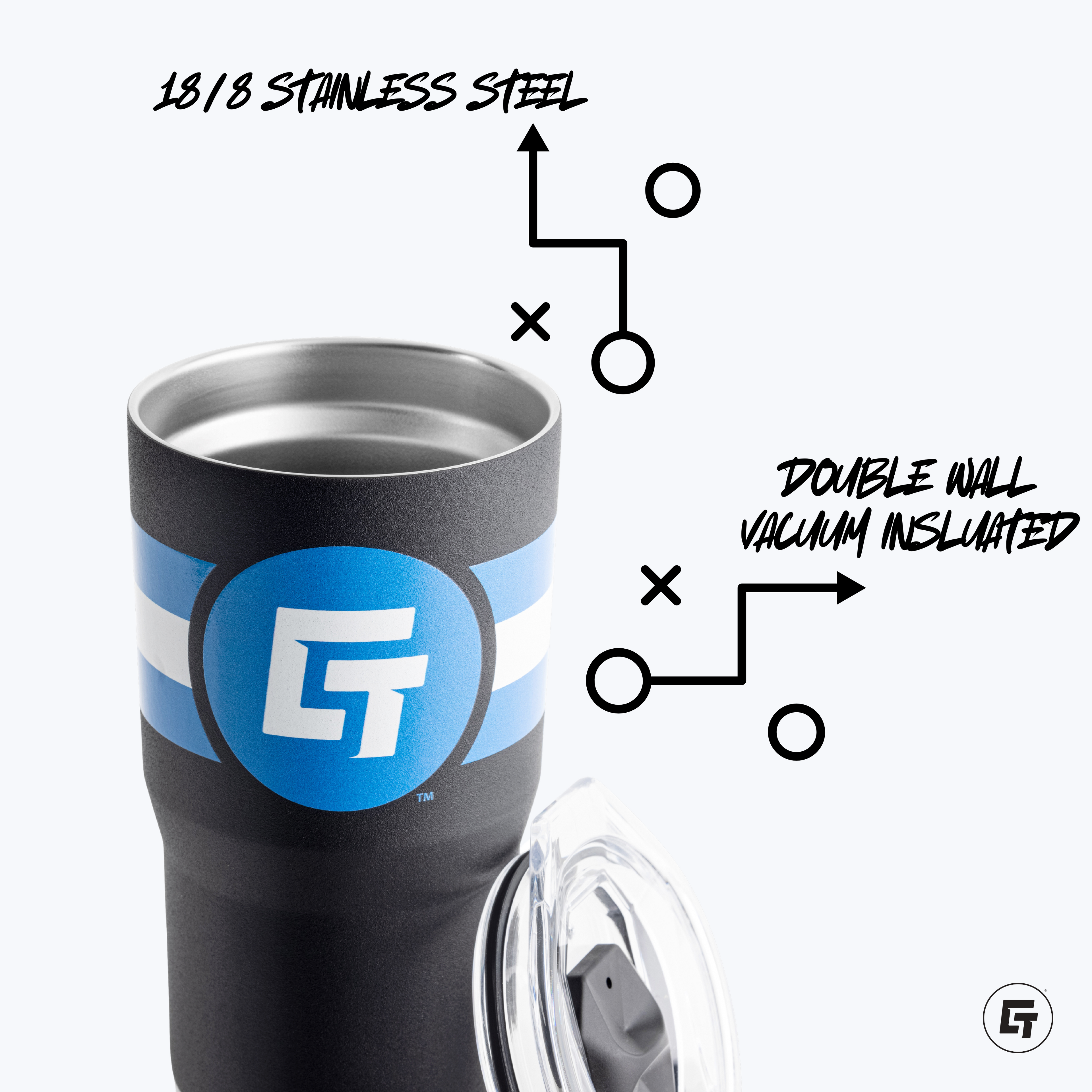 Kentucky Kernels 20oz Black Tumbler