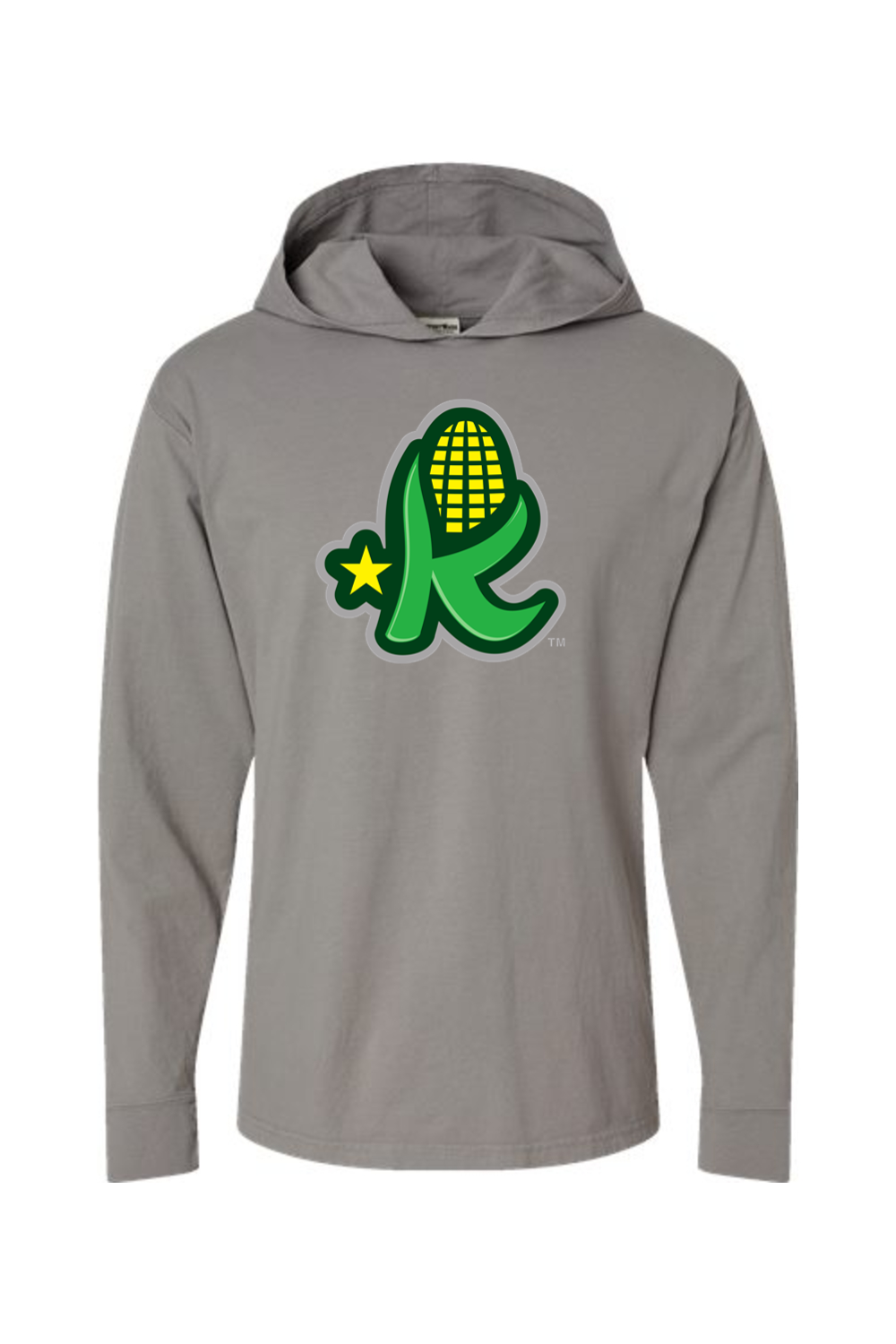 Kentucky Kernels - ComfortWash by Hanes Garment-Dyed Jersey Hooded Long Sleeve T-Shirt