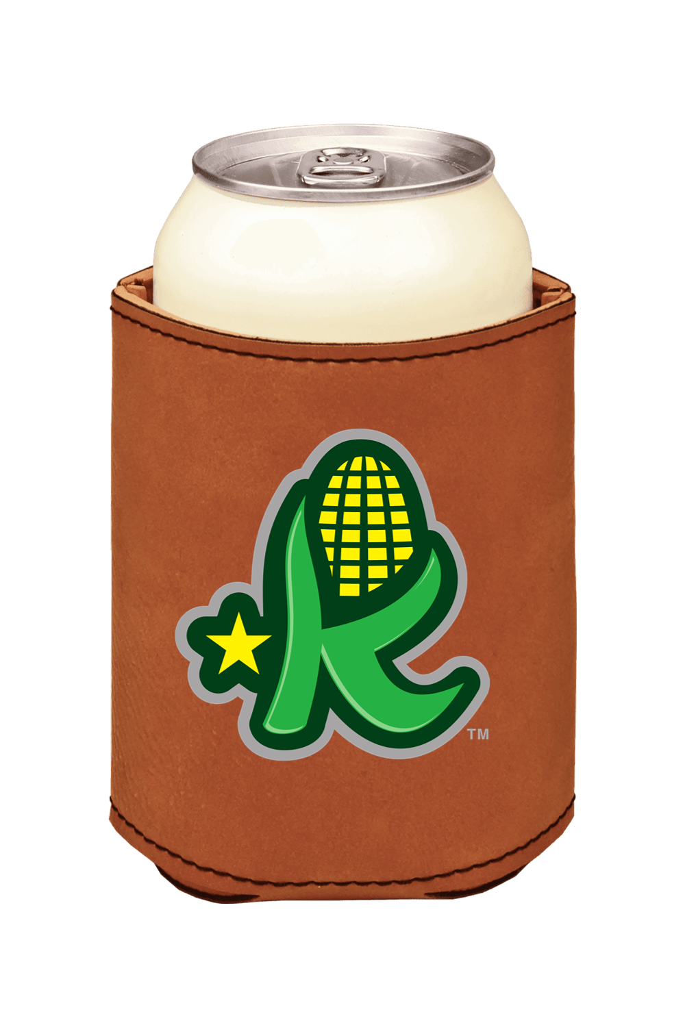 Kentucky Kernels - 3 3/4" Laserable Leatherette Beverage Holder