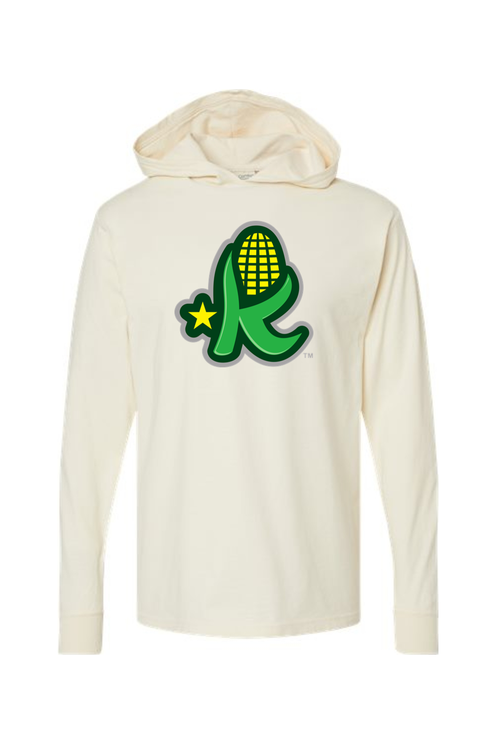 Kentucky Kernels - ComfortWash by Hanes Garment-Dyed Jersey Hooded Long Sleeve T-Shirt