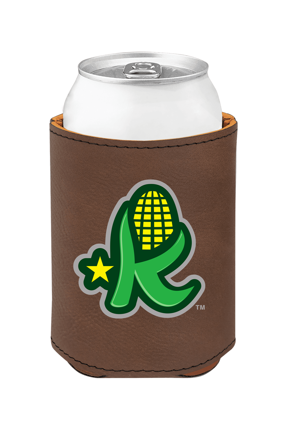 Kentucky Kernels - 3 3/4" Laserable Leatherette Beverage Holder