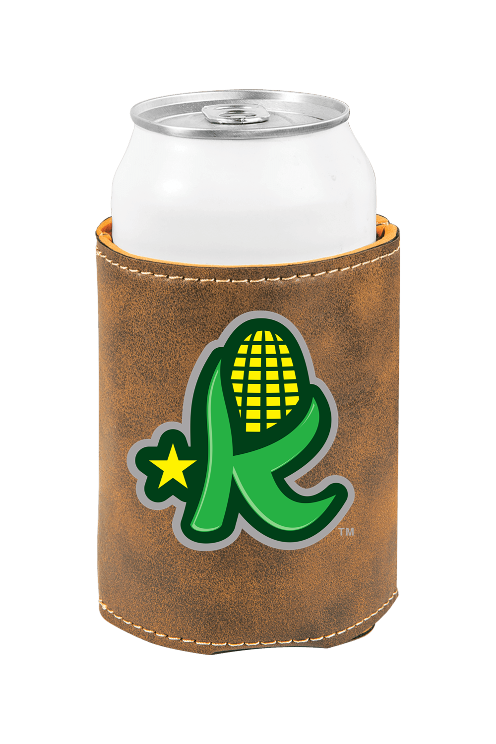 Kentucky Kernels - 3 3/4" Laserable Leatherette Beverage Holder